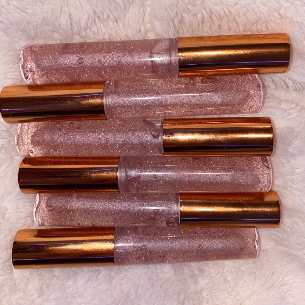 Clear, handmade, glittery lip gloss✨